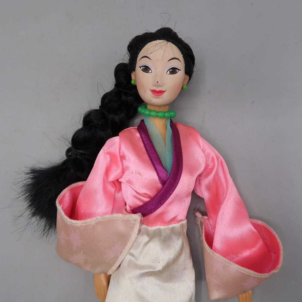 Vintage 1997 Disney Princess Mulan Doll Matchmaker Magic Dress Shoes 90s Toy